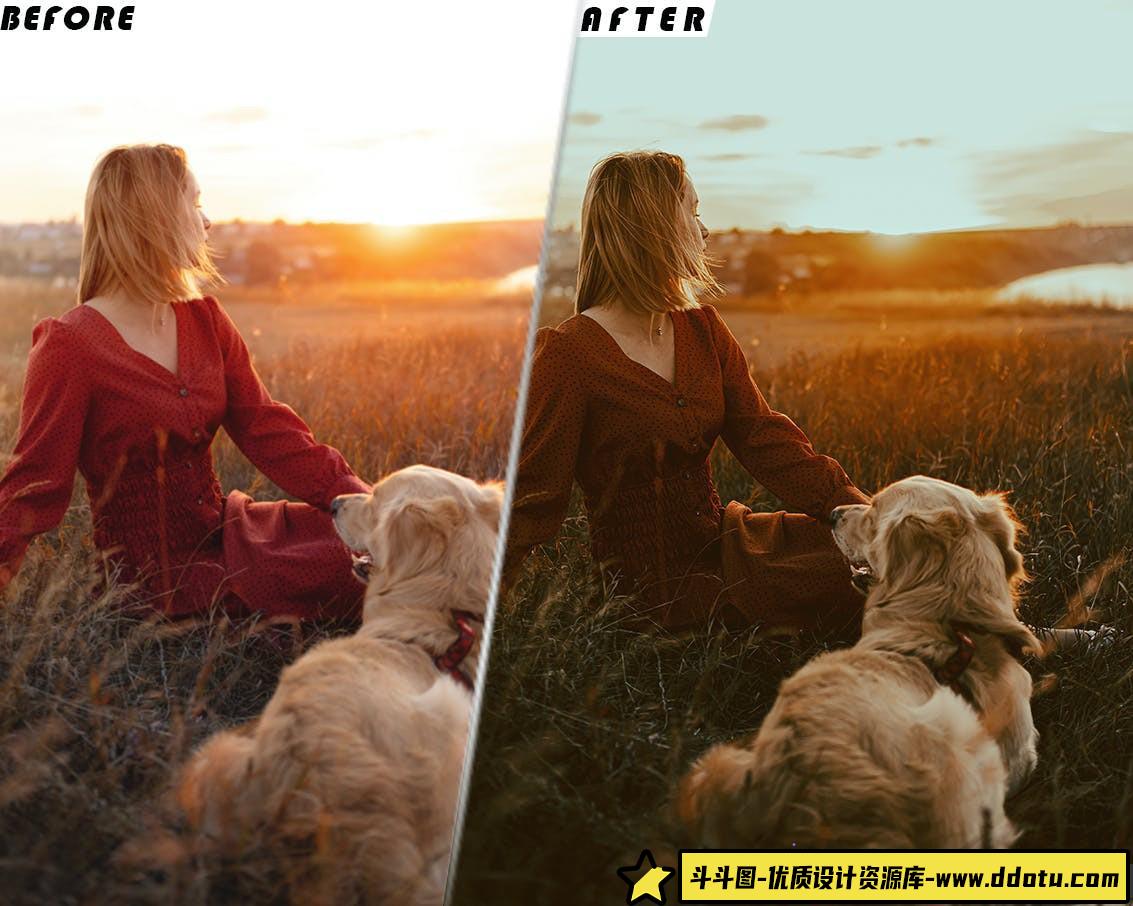 黄金时段电影视频调色LUT预设 Golden Hour Video Luts Presets