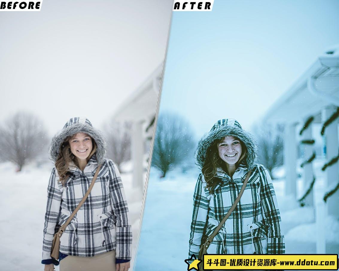 冬季电影视频后期调色LUT预设 Winter Presets And luts Videos