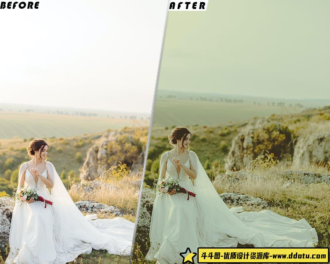 波西米亚电影婚礼调色LUT预设 Boho Wedding Presets And luts