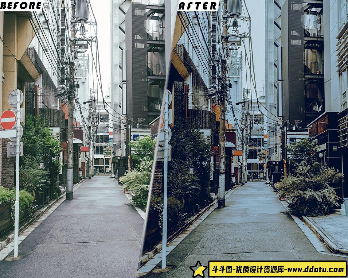 城市街道电影调色LUT调色预设 City Street Presets And luts