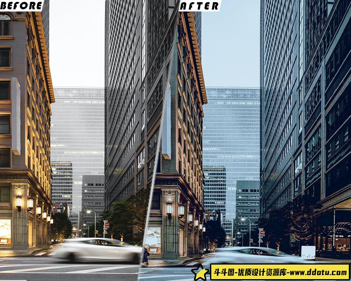 城市街道电影调色LUT调色预设 City Street Presets And luts