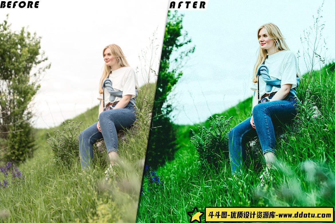 仙气飘飘清新绿色电影视频调色LUT预设 Airy Green Presets – luts