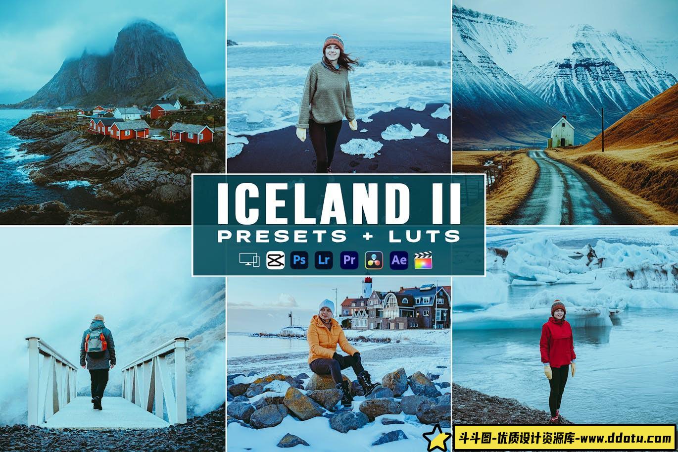 冰岛冬季电影视频调色LUT预设 Iceland Lifestyles Presets – luts-斗斗图