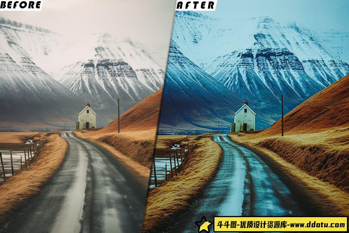 冰岛冬季电影视频调色LUT预设 Iceland Lifestyles Presets – luts