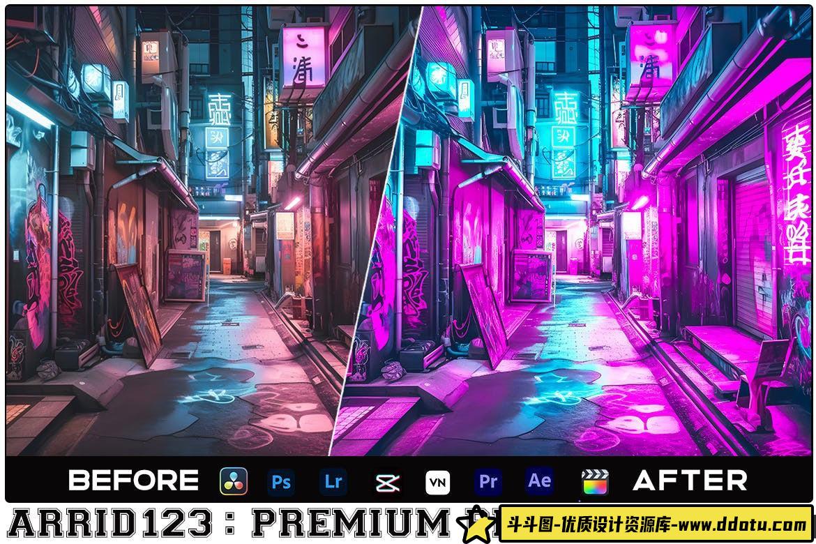 赛博朋克电影视频调色LUT预设 Cyberpunk Luts Video & Presets