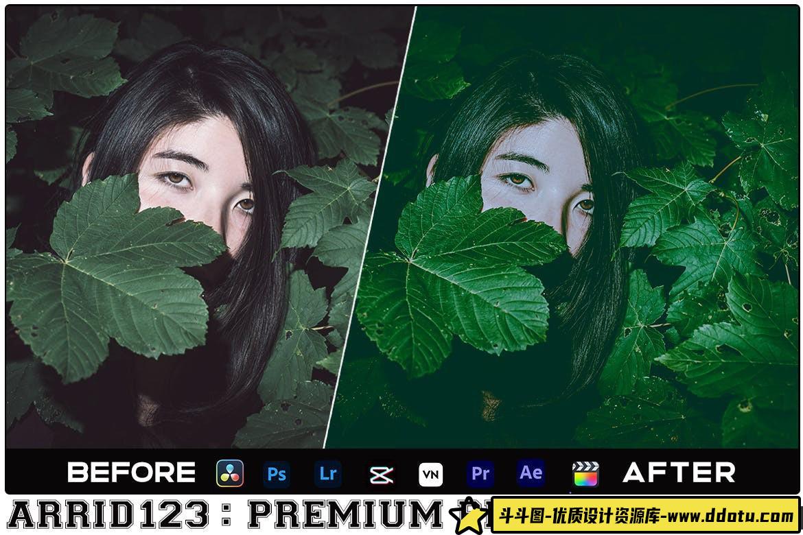 森系绿色调情绪电影调色LUT预设 Green Mood Luts Video