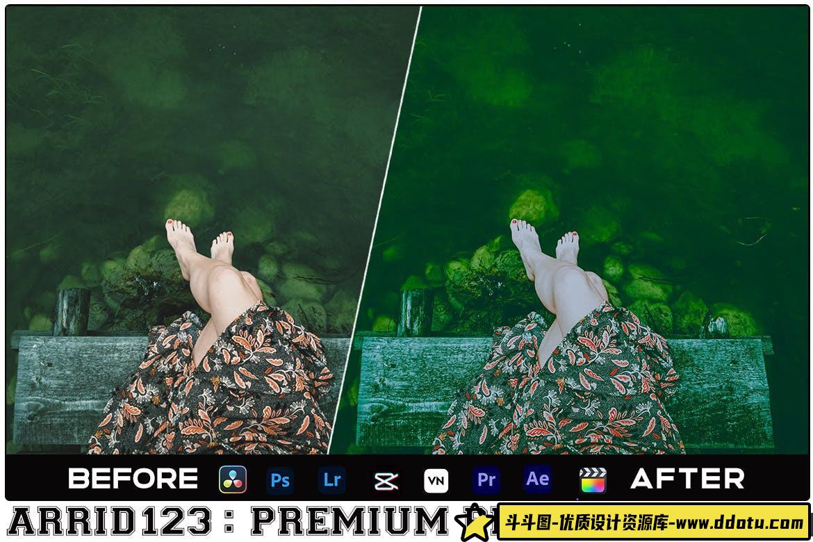 森系绿色调情绪电影调色LUT预设 Green Mood Luts Video