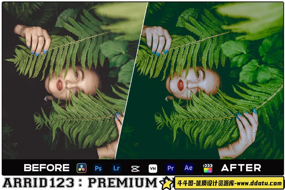 森系绿色调情绪电影调色LUT预设 Green Mood Luts Video