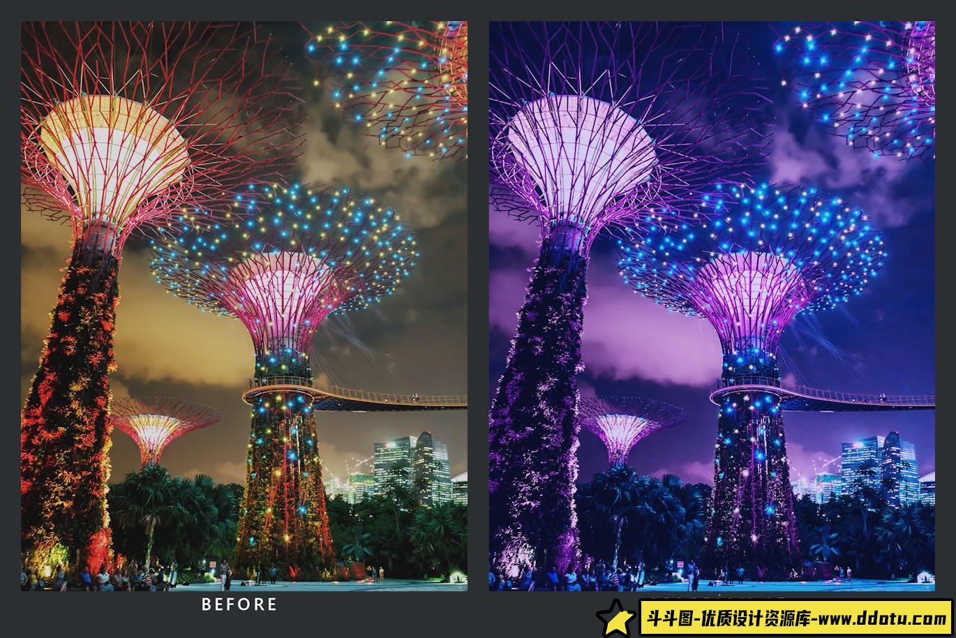 20种赛博朋克未来电影LR+LUT预设 Black Light Lightroom Presets/LUTs