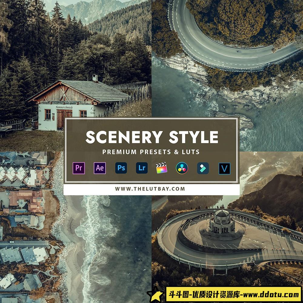 Thelutbay – Drone bundle 终极无人机风光大片调色12套LUT预设