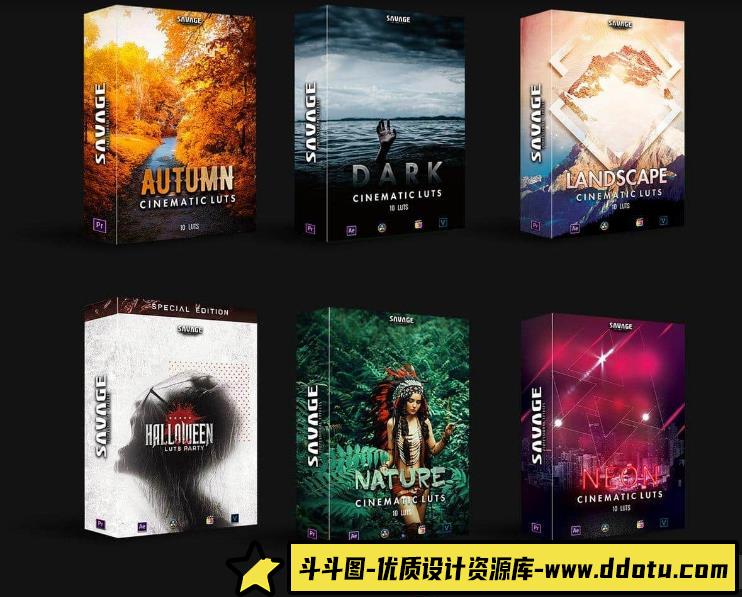 12套150+VLOG电影调色LUT预设合集 Savageluts WINTER + ALL LUTS PACK