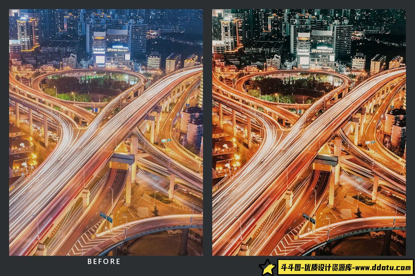 城市夜景流光电影调色LUT/LR预设 Cherry Lime Lightroom Presets & LUTs