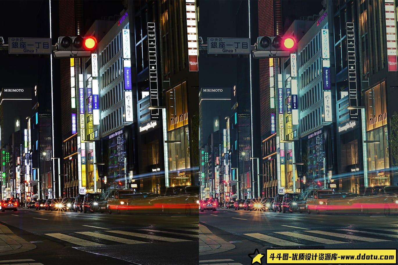 梦幻城市朋克风电影调色LUT预设 Dreamy Night Lightroom Presets & LUTs