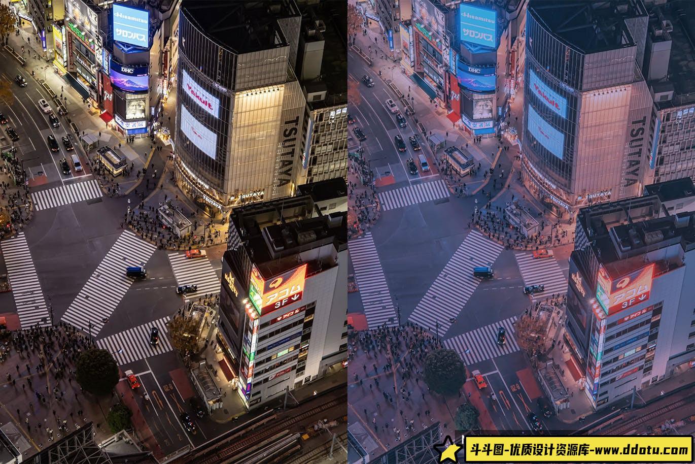 梦幻城市朋克风电影调色LUT预设 Dreamy Night Lightroom Presets & LUTs