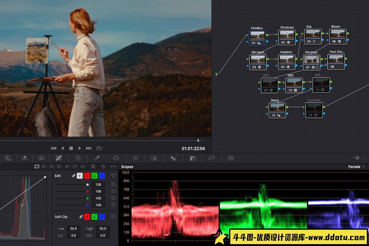 柯达2383胶片模拟LUT/达芬奇节点 AnalogicaLab -KODAK 2383 PowerGrade