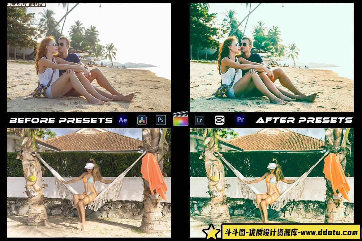 巴厘岛夏季旅拍电影视频调色LUT预设 Bali Summer Luts Video