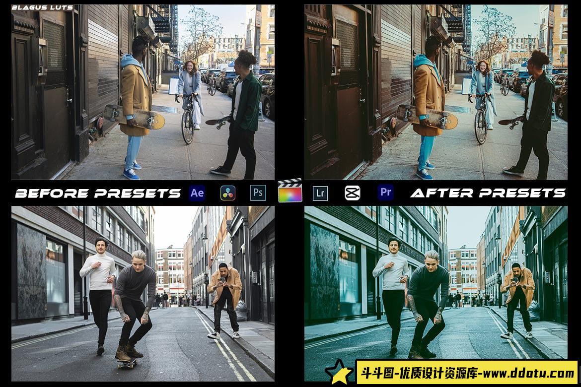 城市街拍电影调色LUT预设 California Street Presets luts