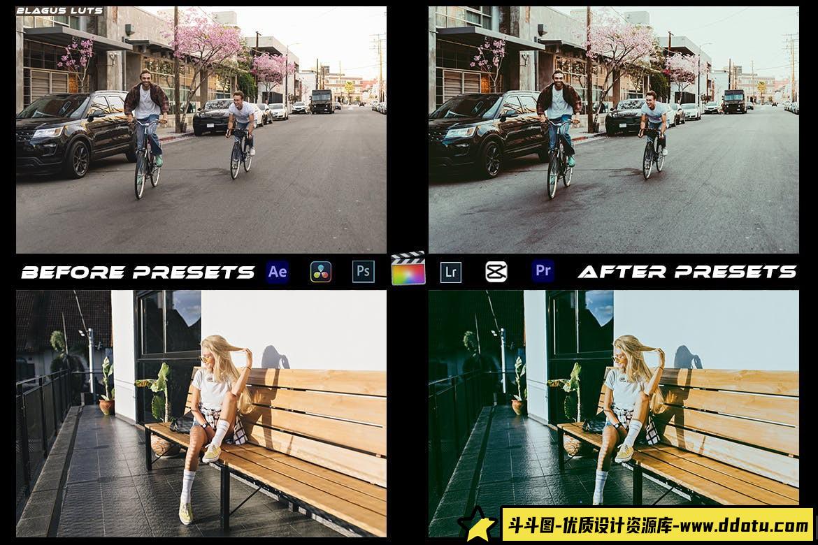城市街拍电影调色LUT预设 California Street Presets luts