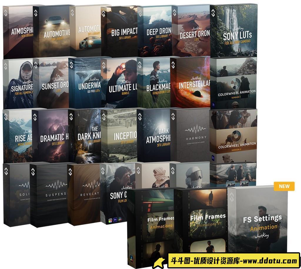 油管大神JustKay-LUT/音效终极大师包 Film Space–Justkay The Ultimate