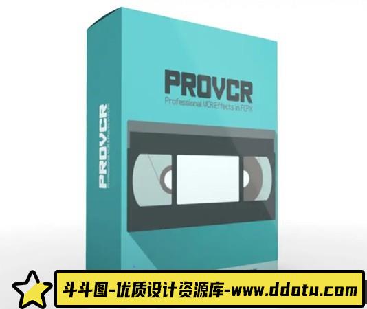 [FCPX 插件]FCPX插件-80年代录像机磁带噪点雪花干扰视觉特效动画效果-斗斗图