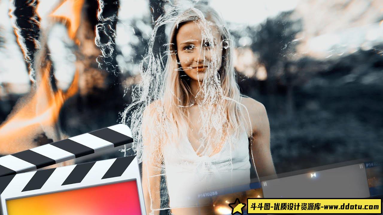 [FCPX 插件]FCPX插件-39种标题转场特效FCPX插件+LUTs预设+音效包-斗斗图