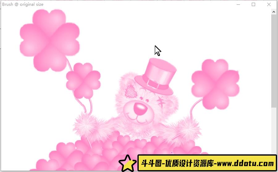 55款可爱小熊PS笔刷/可爱风