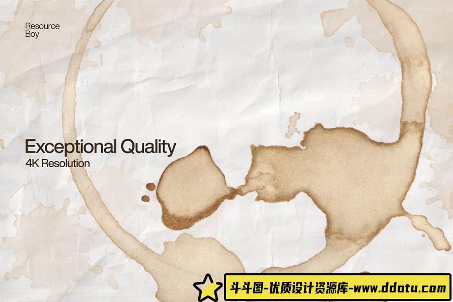 100个高清4K咖啡渍污渍PS笔刷下载