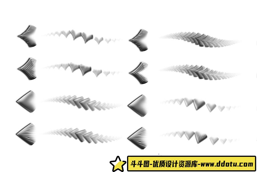 200多种龙的PS笔刷及60种爬行动物皮肤纹理无缝图案合集