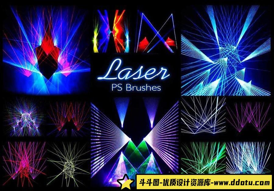 光效背景PS笔刷下载-斗斗图