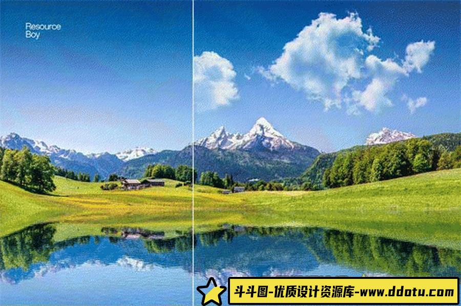 100个白云朵朵Photoshop ABR的笔刷
