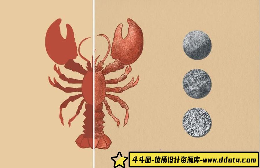 适用于Photoshop铅笔木炭蜡笔数字插图纹理笔刷