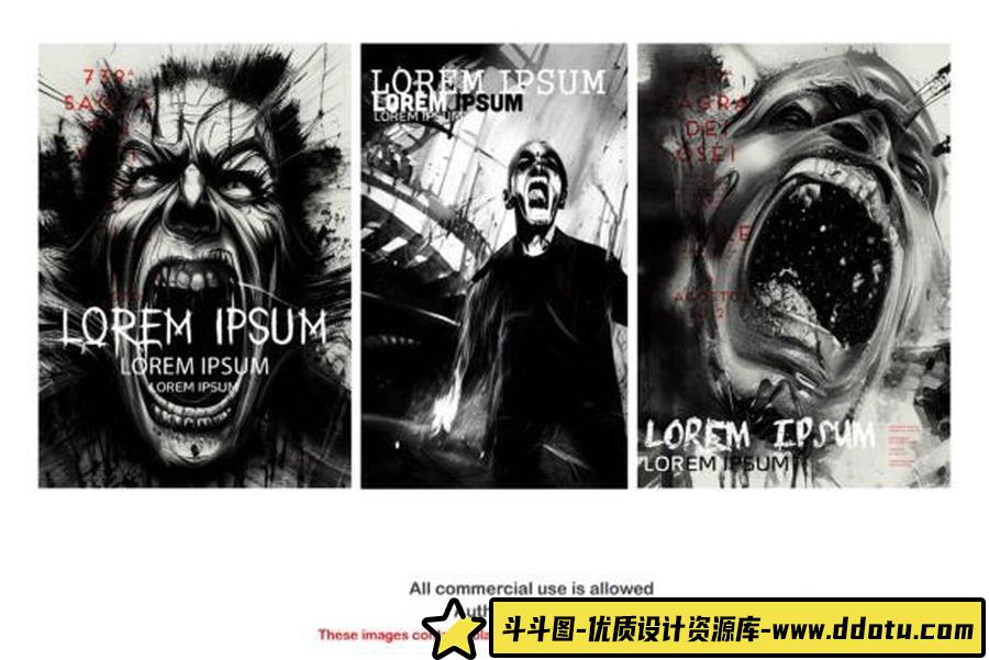 墨水飞溅笔刷和油漆飞溅图片素材视觉效果包套装