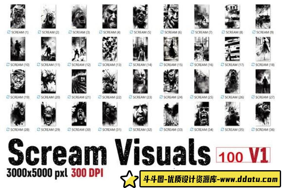 墨水飞溅笔刷和油漆飞溅图片素材视觉效果包套装