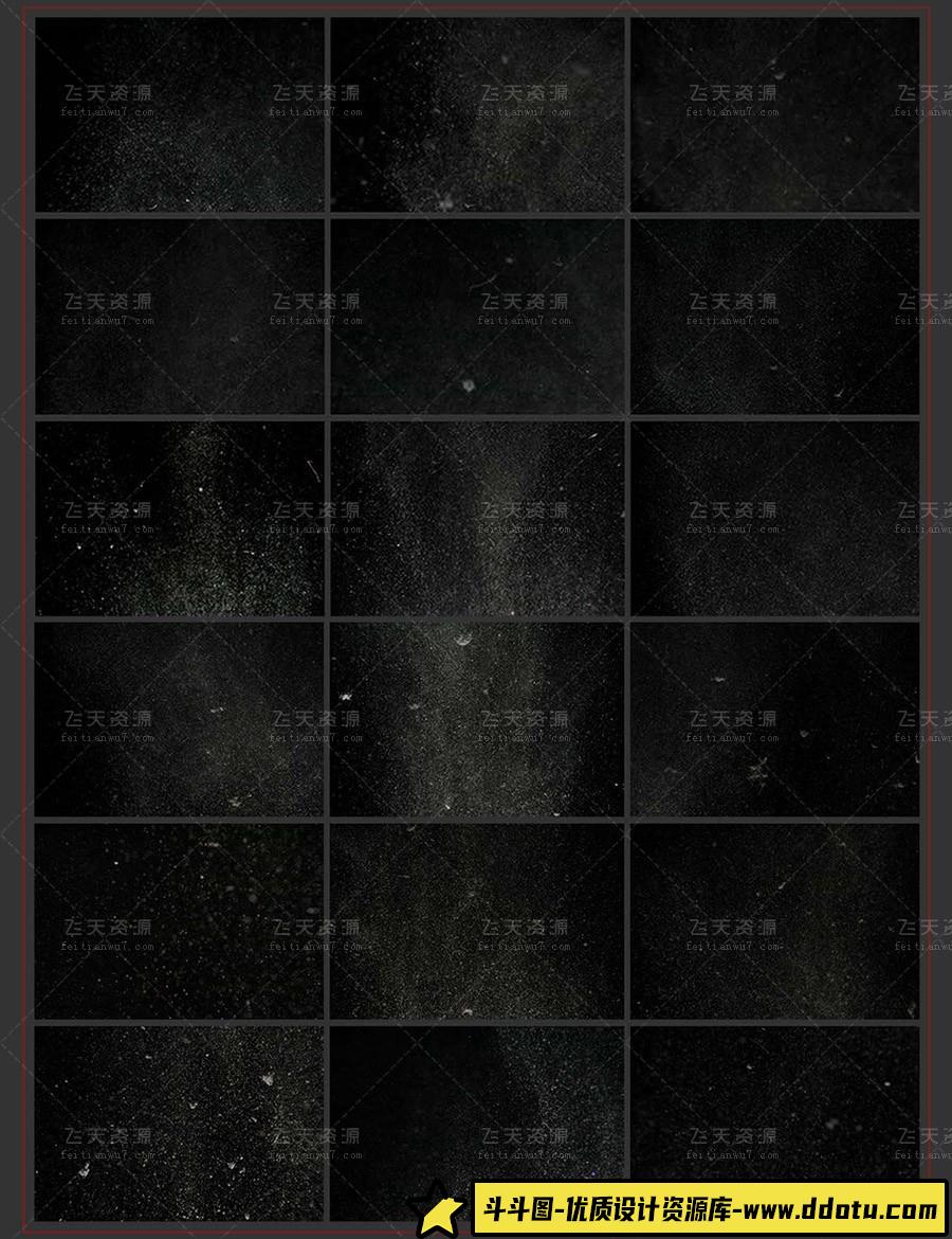 [特效创意笔刷][插件发布]Rons高清飞尘,灰尘,碎片颗粒PS笔刷 Ron’s Flying Dirt & Debris Part