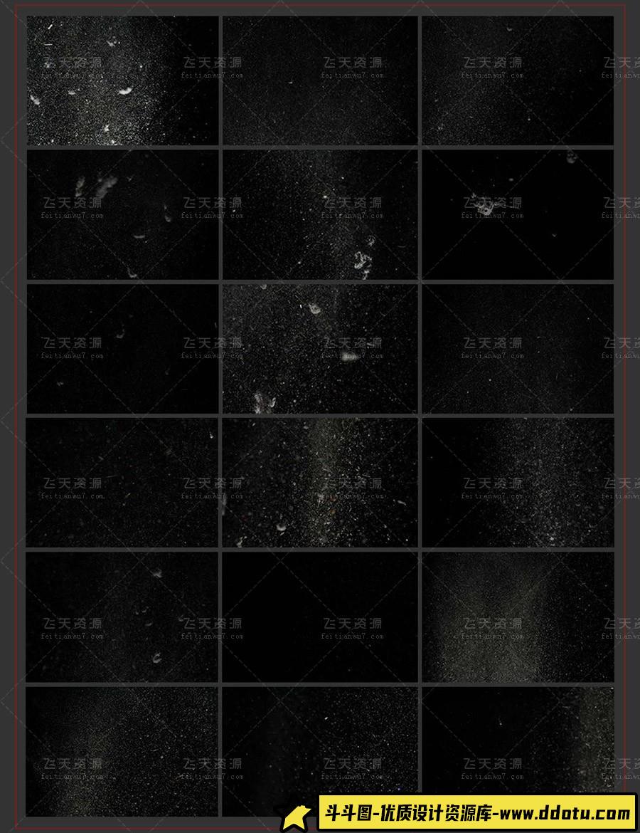 [特效创意笔刷][插件发布]Rons高清飞尘,灰尘,碎片颗粒PS笔刷 Ron’s Flying Dirt & Debris Part