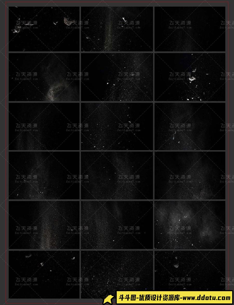 [特效创意笔刷][插件发布]Rons高清飞尘,灰尘,碎片颗粒PS笔刷 Ron’s Flying Dirt & Debris Part