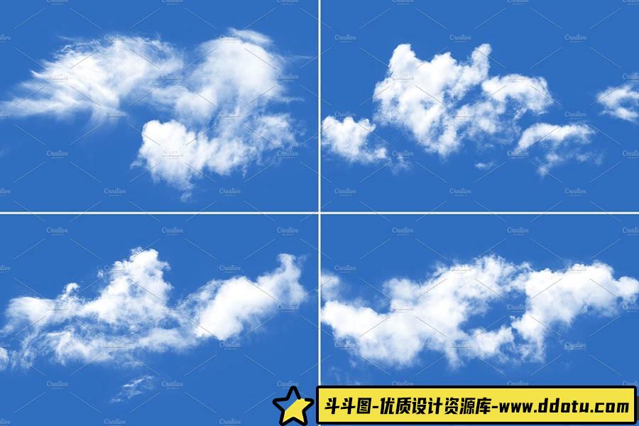 [星空云彩笔刷][插件发布]高分辨率白云云彩笔刷 Clouds Brushes