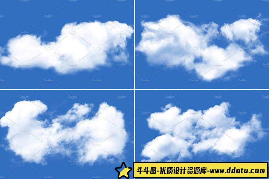 [星空云彩笔刷][插件发布]高分辨率白云云彩笔刷 Clouds Brushes