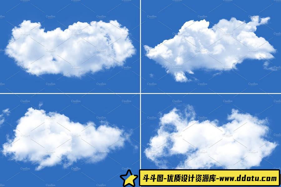 [星空云彩笔刷][插件发布]高分辨率白云云彩笔刷 Clouds Brushes