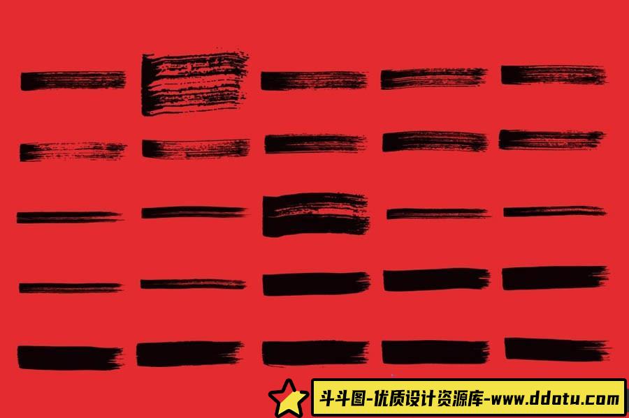 [水墨水彩笔刷][插件发布]97组水墨水彩Photoshop笔刷库 97 Photoshop Brushes