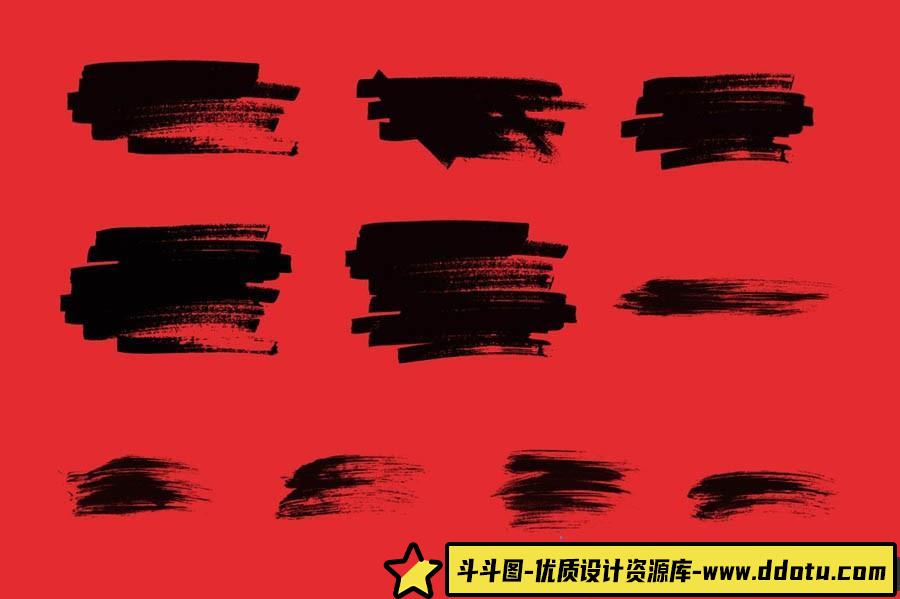 [水墨水彩笔刷][插件发布]97组水墨水彩Photoshop笔刷库 97 Photoshop Brushes