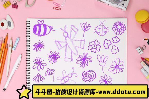 [特效创意笔刷][插件发布]蜡笔手绘绘画笔刷 Scribble-PS Brushes