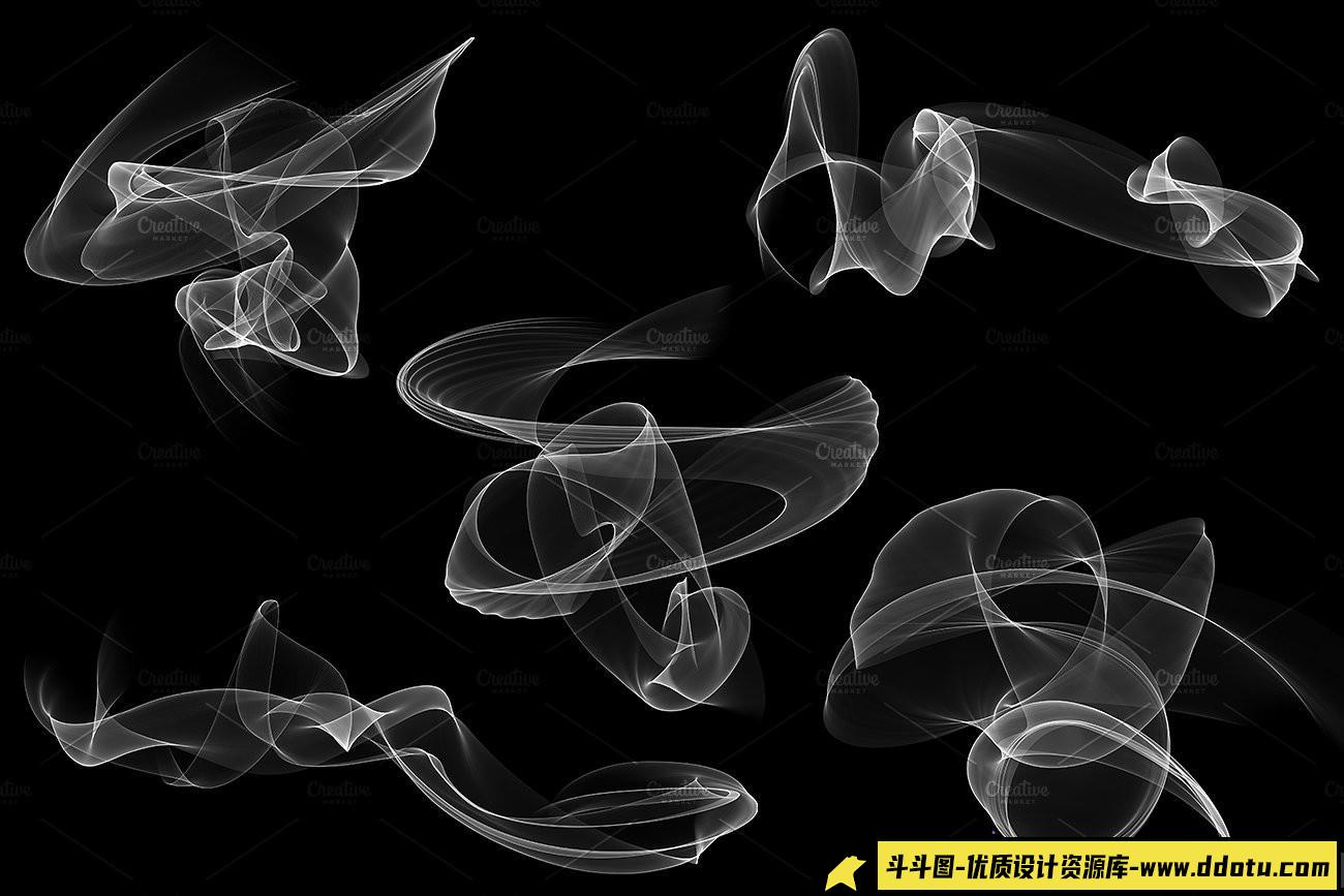 [火焰烟雾笔刷][插件发布]高清晰度25组烟雾PS笔刷