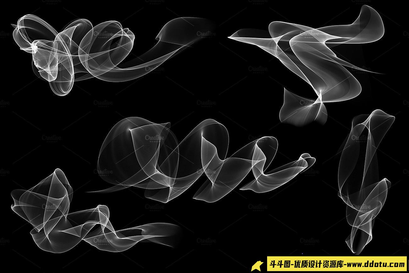 [火焰烟雾笔刷][插件发布]高清晰度25组烟雾PS笔刷