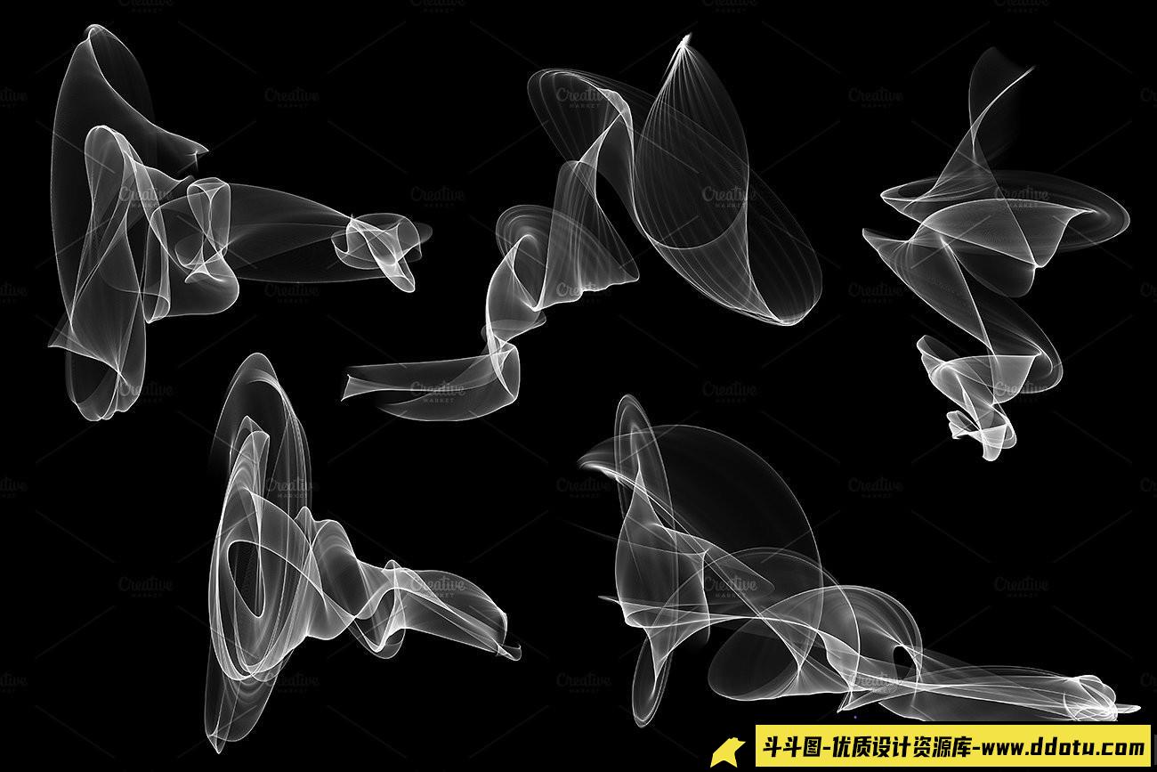 [火焰烟雾笔刷][插件发布]高清晰度25组烟雾PS笔刷