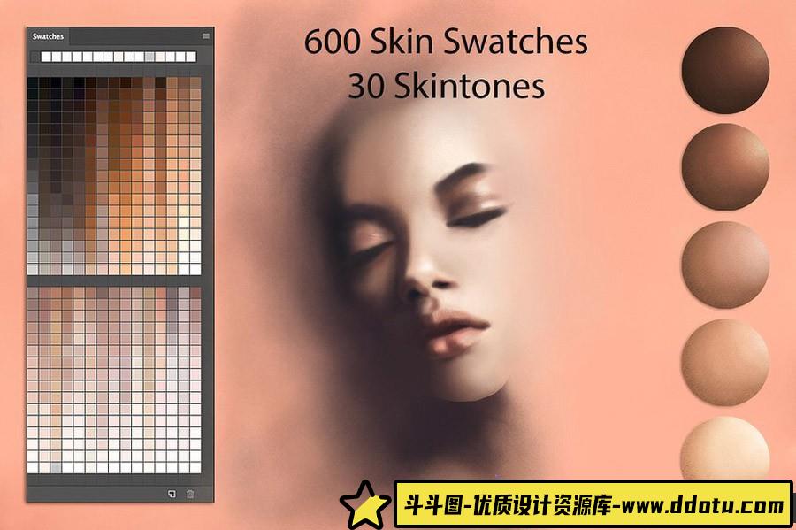 [人物化妆笔刷][插件发布]高端人像化妆修饰数字绘画工具包 Digital Painting Bundle