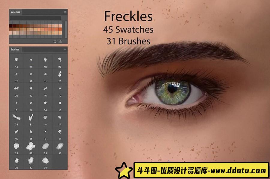 [人物化妆笔刷][插件发布]高端人像化妆修饰数字绘画工具包 Digital Painting Bundle