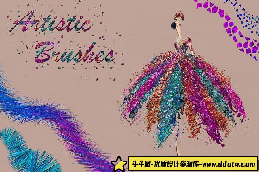 [人物化妆笔刷][插件发布]高端人像化妆修饰数字绘画工具包 Digital Painting Bundle