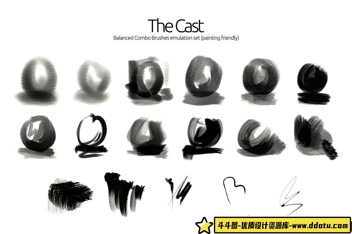 [笔刷打包下载][插件发布]专业PS手绘笔刷