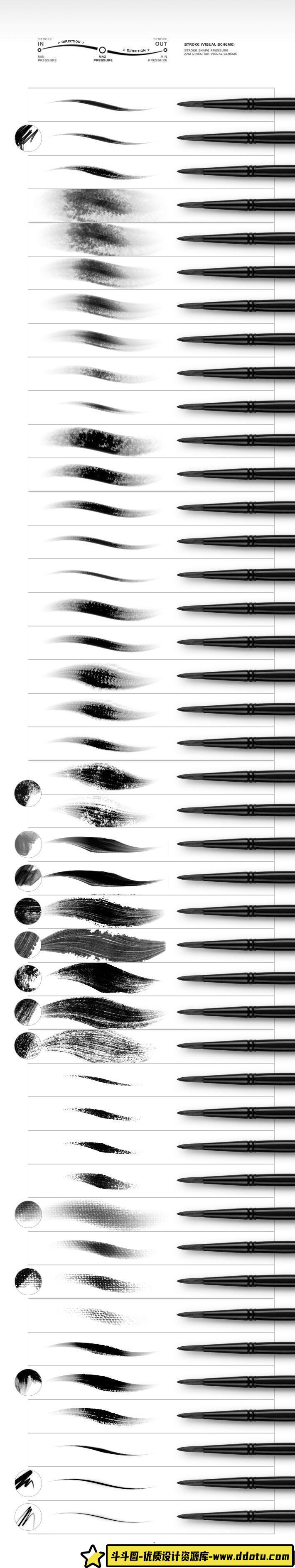 [笔刷打包下载][插件发布]专业PS手绘笔刷